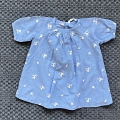 Zara Mavi Çiçekli Elbise 12-18 ay