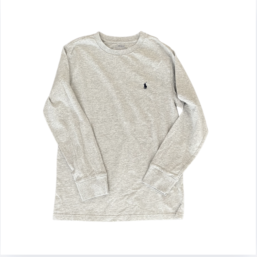 Ralph Lauren Gri uzun Kollu Tshirt 10 12 yaş