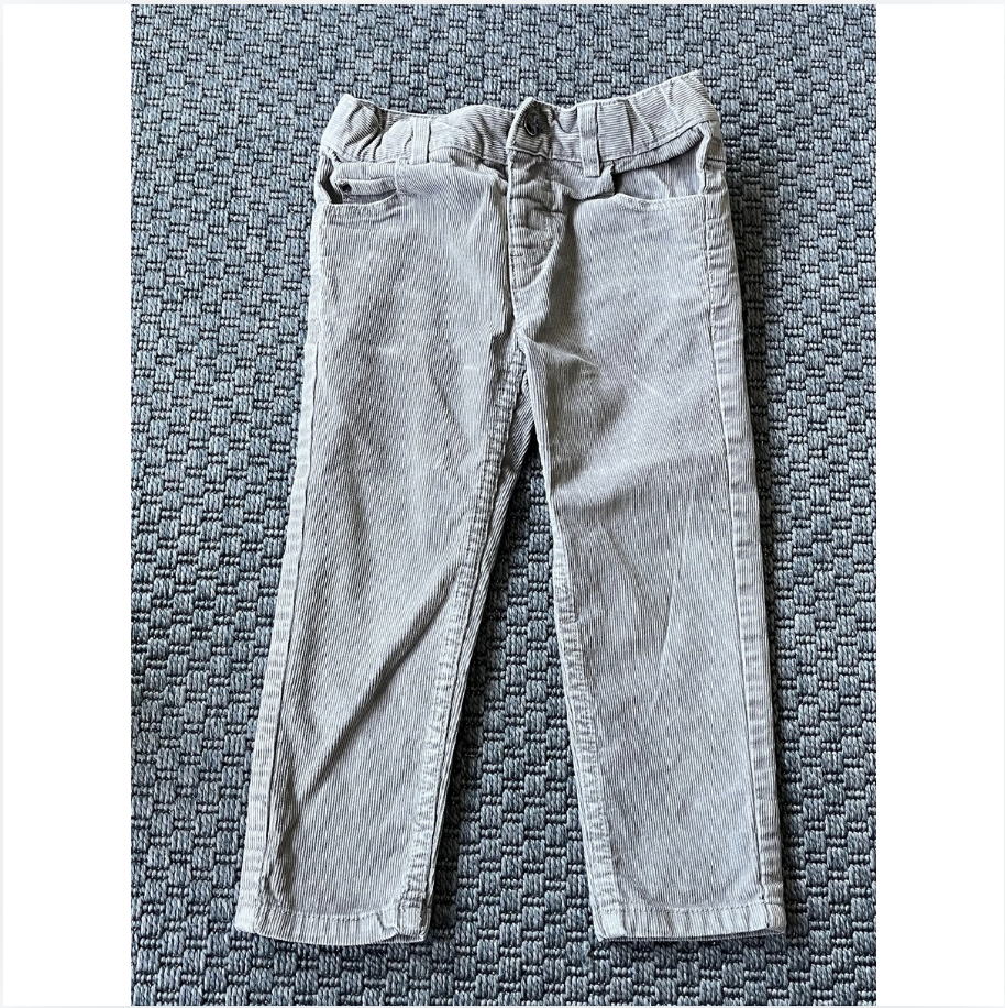 Jacadi Gri Kadife Pantolon Beli ayarlanabilen 3 yaş