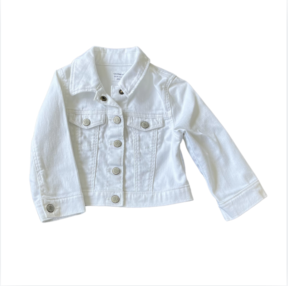 Gap beyaz denim ceket 18 24 ay