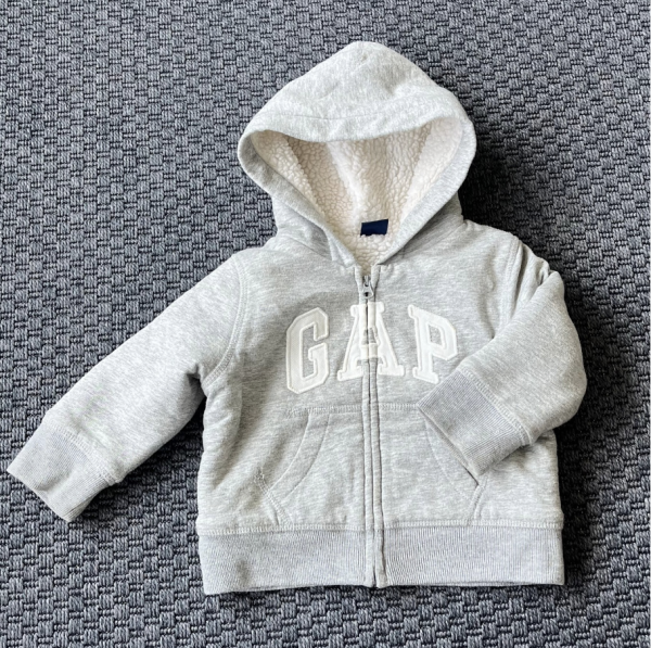 Gap gri içi kürklü Sweatshirt 12 18 ay