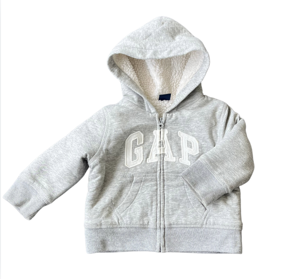 Gap gri içi kürklü Sweatshirt 12 18 ay