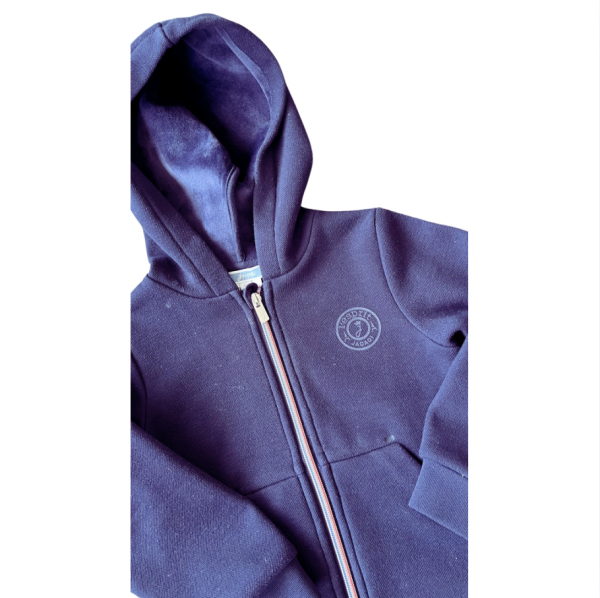 Jacadi Fermuarlı lacivert içi kadife sweatshirt 4 yaş