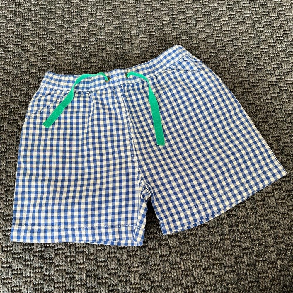 Petit Bateau Mavi Beyaz Çigili Şort Erkek 24 ay