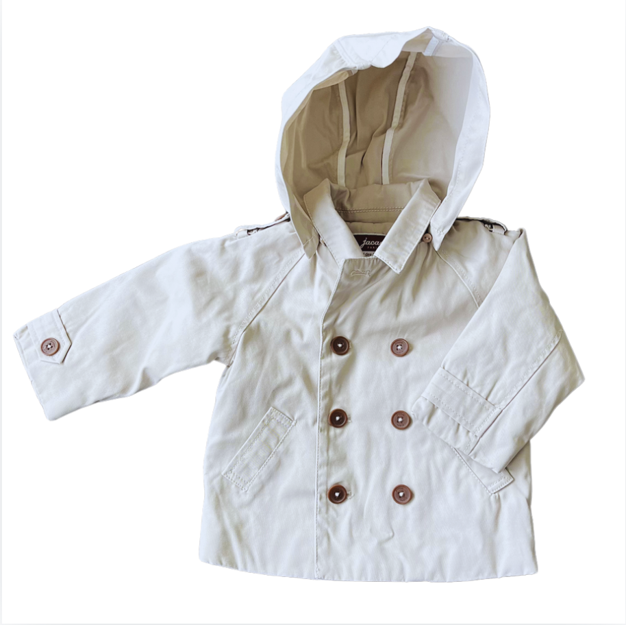 Jacadi bej kalın Trench Coat 18 ay