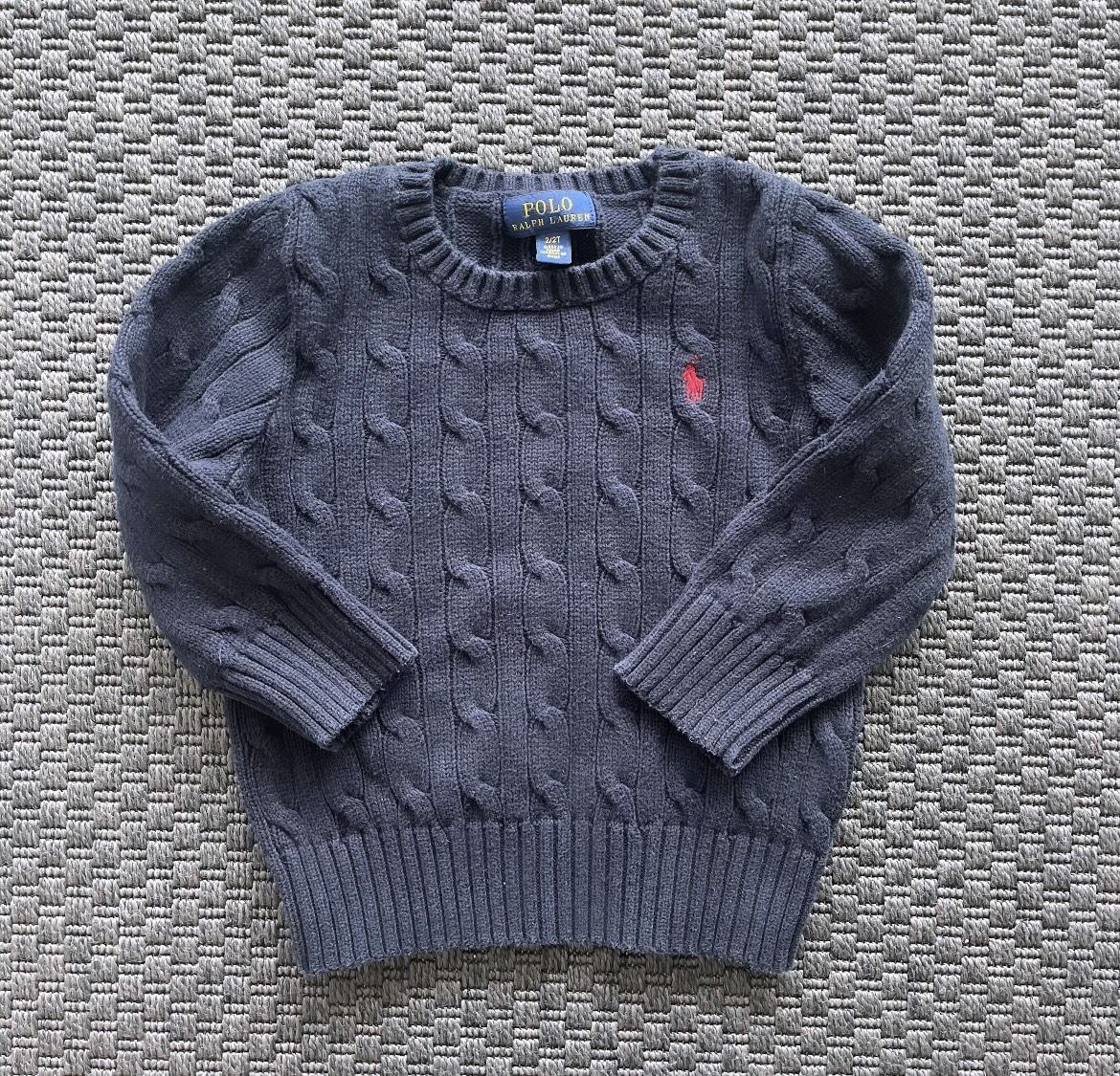 Ralph Lauren Lacivert Örgü Kazak 2 yaş