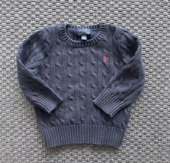 Ralph Lauren Lacivert Örgü Kazak 2 yaş