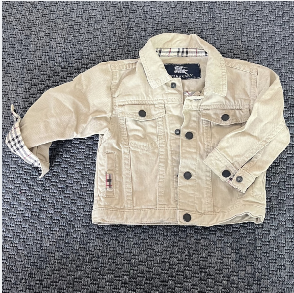 Burberry Bej Denim Ceket 12 ay