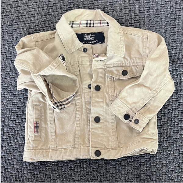 Burberry Bej Denim Ceket 12 ay