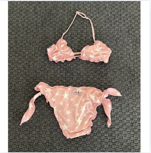 Saint Barth Pembe beyaz bikini 10 yaş