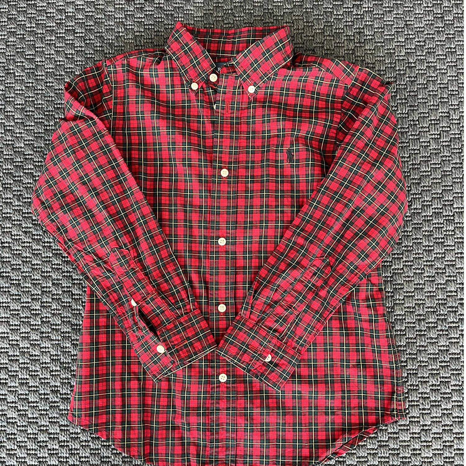 Ralph Lauren Kırmızı Ekoseli Gömlek 6 yaş yılbaşı