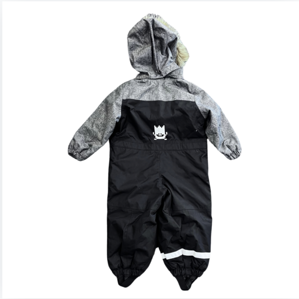 H&M Siyah Gri Kayak Montu 1 2 yaş
