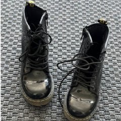 Dr Martens Siyah Rugan Botlar 28 numara