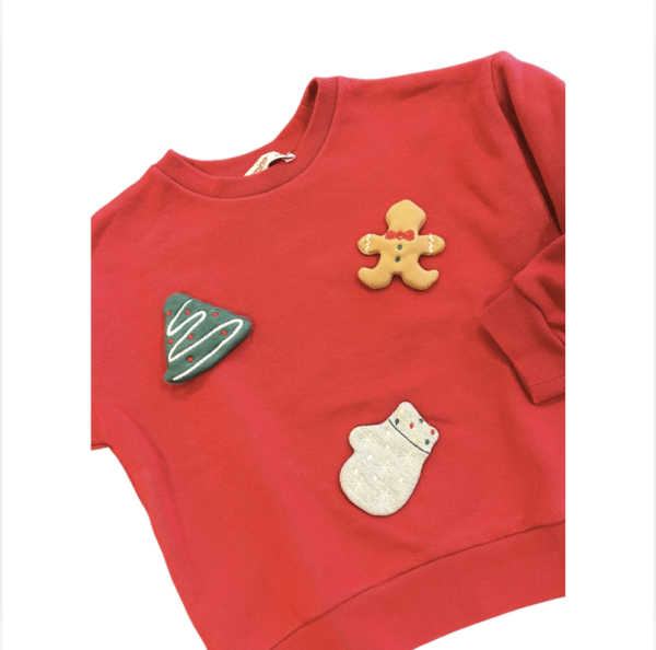 Mamino Kırmızı Yılbaşı Sweat shirt 2 yaş