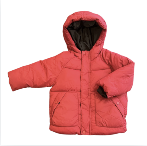 Zara Kırmızı Puffer Mont 18 24 ay yılbaşı