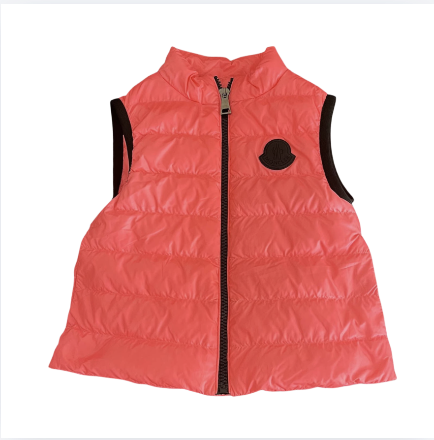 Moncler Pembe yelek 6 yaş