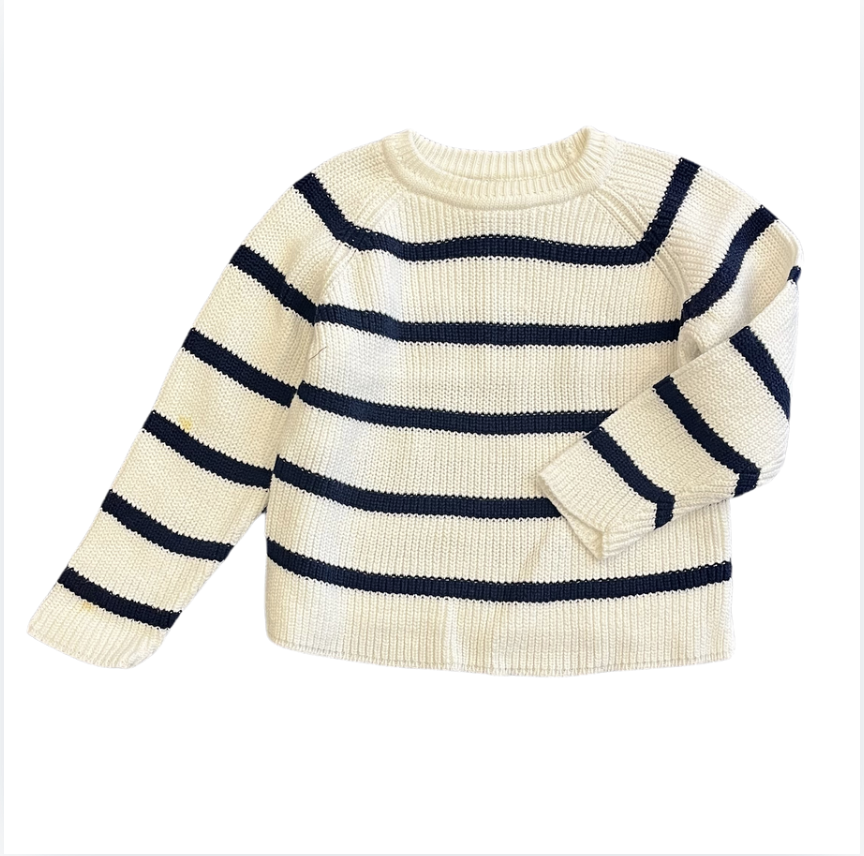 Zara Lacivert beyaz Merserize kazak 12 18 ay