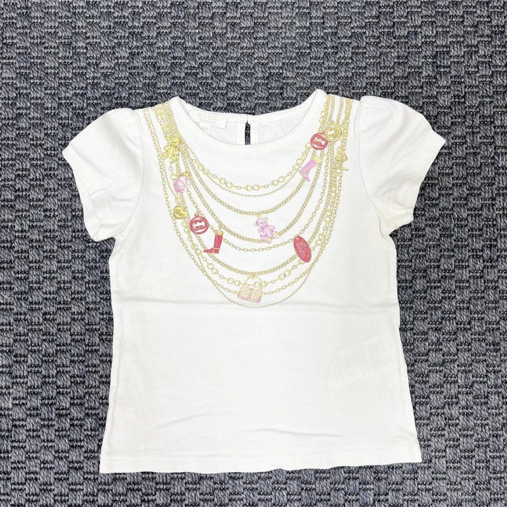 Gucci Beyaz Yakası desenli Tshirt 18 24