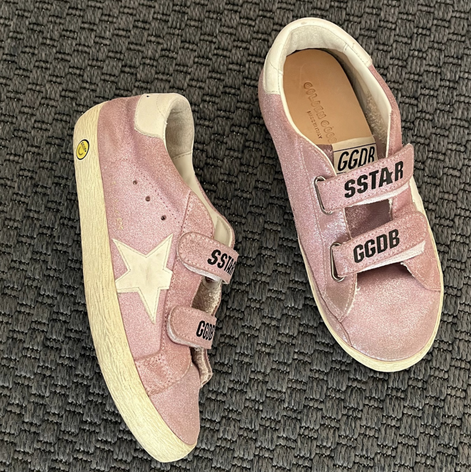 Golden Goose Pembe simli ayakkabılar 34 numara