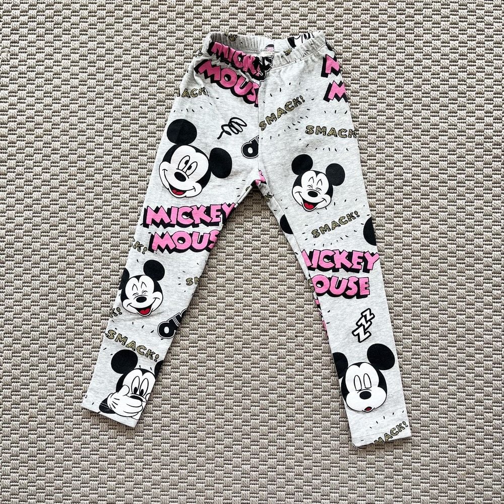 Zara Gri Mickey li tayt 6 yaş