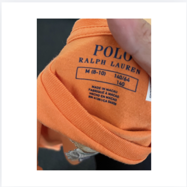 Ralph Lauren preppy Bear t shirt 8 10 yaş