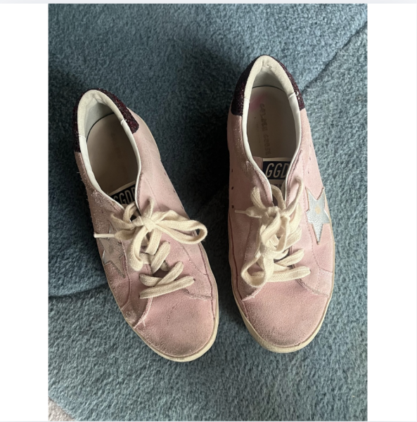 Golden Goose Super Star Pembe Süet ayakkabılar 35 numars