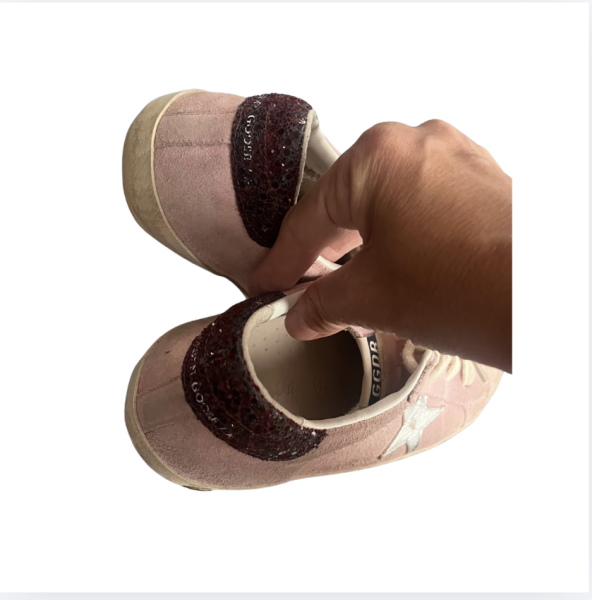 Golden Goose Super Star Pembe Süet ayakkabılar 35 numars