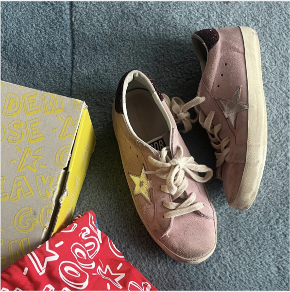Golden Goose Super Star Pembe Süet ayakkabılar 35 numars