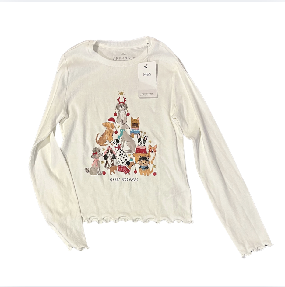Mothercare etiketli uzun kollu tshirt 11-12 yaş