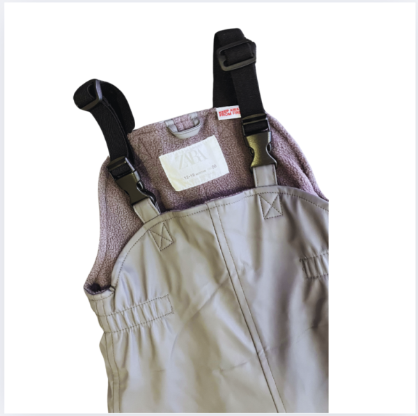 Zara içi polar su geçirmez Yağmur Pantolonu tulum 12 18 ay