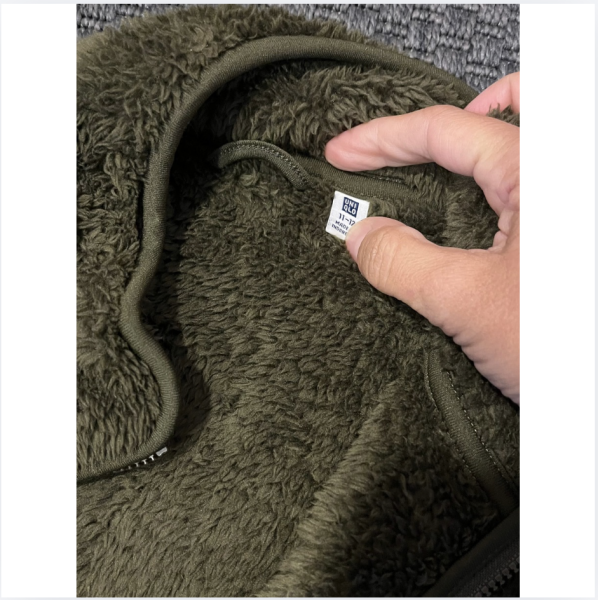 Uniqlo nefti yeşil Teddy hırka kazak kayak 11 12 yaş