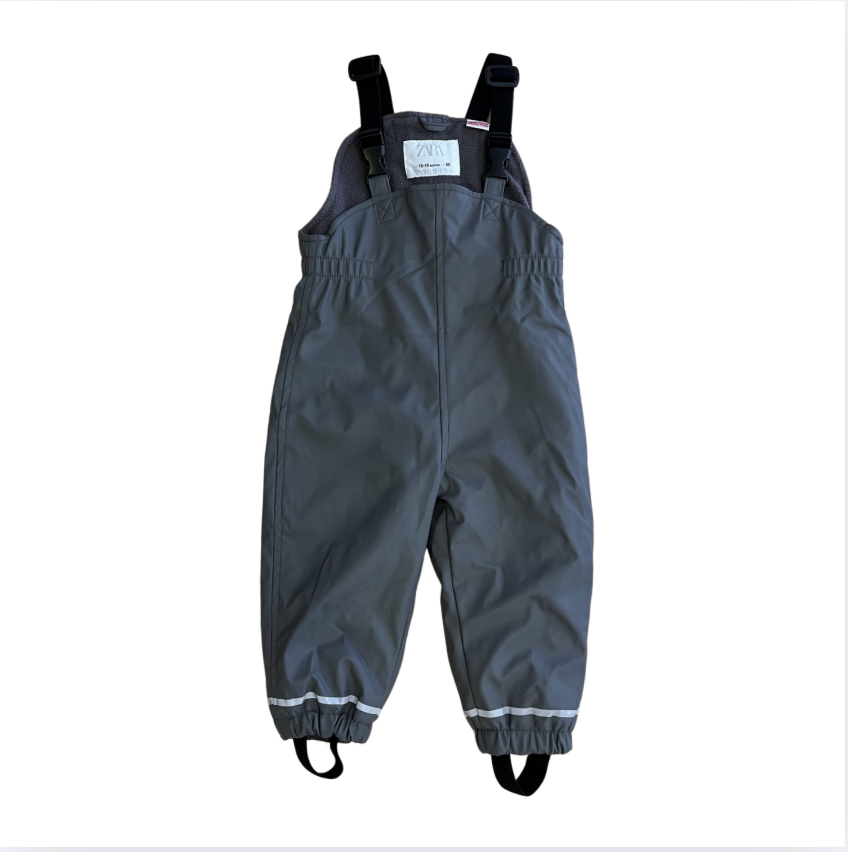 Zara içi polar su geçirmez yağmur pantolonu tulum 12 18 ay