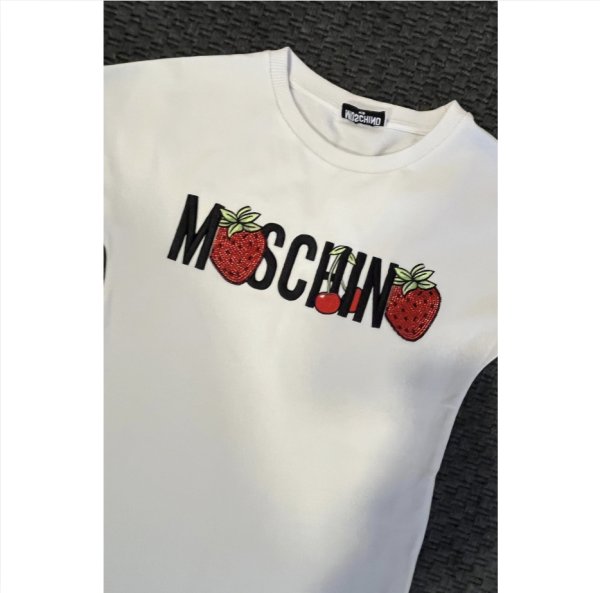 Moschino beyaz yazlık elbise 8 yaş