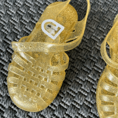Medusa Gold Simli Sandaletler 24 Numara