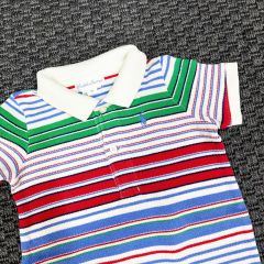 Ralph Lauren Renkli Çizgili Tulum 9 ay