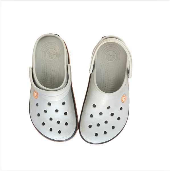 Crocs Gri Turuncu Terlikler36 37 numără