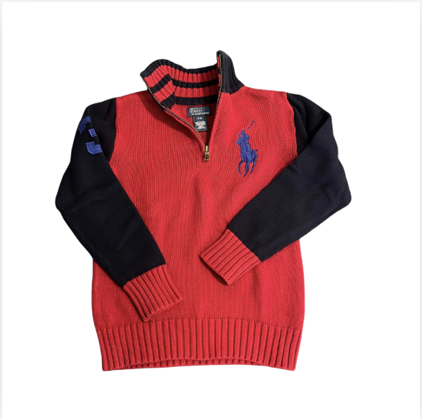Ralph Lauren Kırmızı Kazak 8 yaş