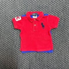 Ralph Lauren Kırmızı Mavi Tshirt 9 ay