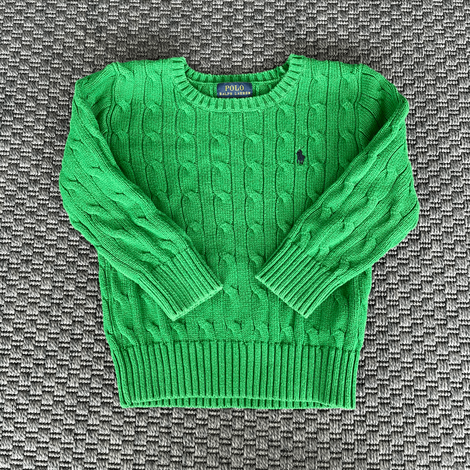 Ralph Lauren Örgülü Yeşil Kazak 3 yaş