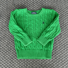 Ralph Lauren Örgülü Yeşil Kazak 3 yaş