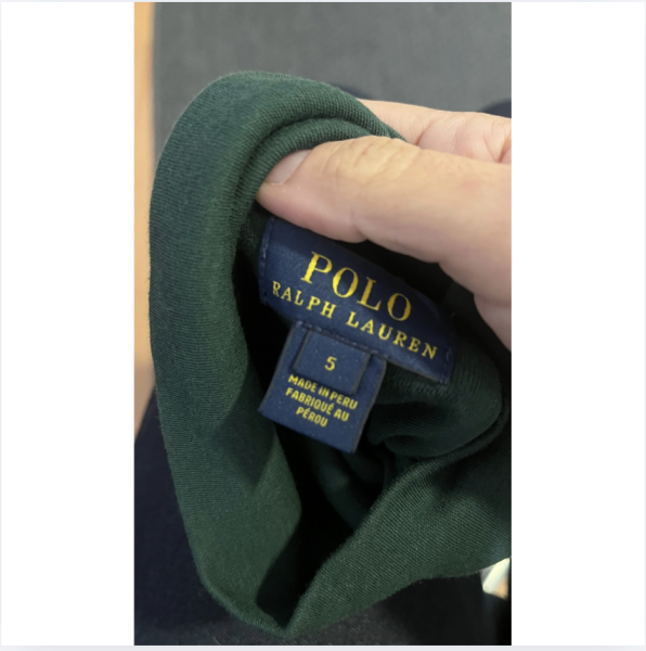 Ralph Lauren Yeşil Boğazlı Kazak 5 yaş