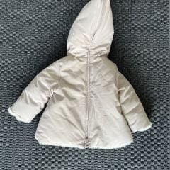Zara Baby Krem Rengi Cepli Mont 6-9 ay Yılbaşı