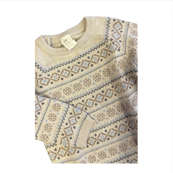 H&M Kazak desenli kazak 9-12 ay