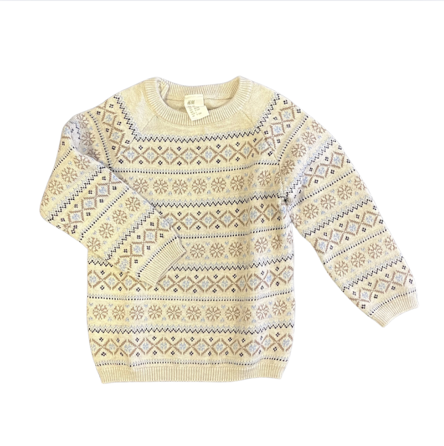 H&M Kazak desenli kazak 9-12 ay