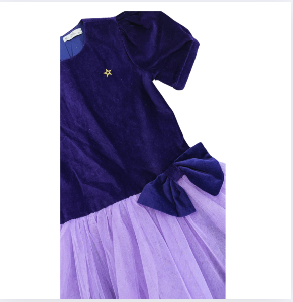 Be stella kadife Tütülü Elbise 8 yaş kırmızı yılbaşı