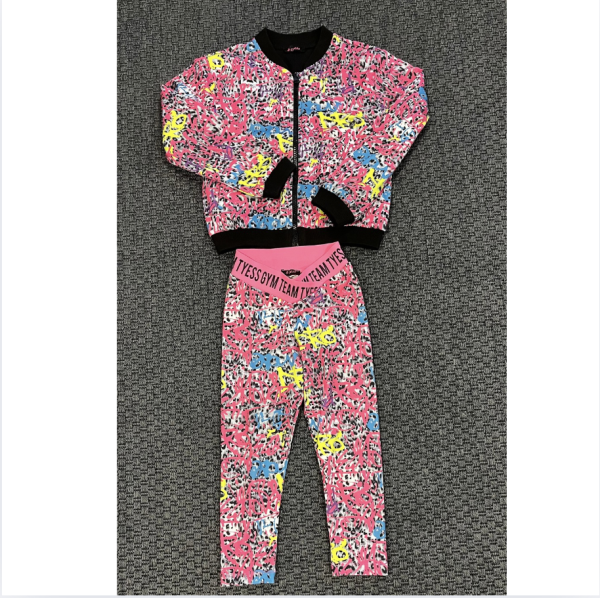Tyess desenli ceket 6 yaş takım tayt 4 yaş