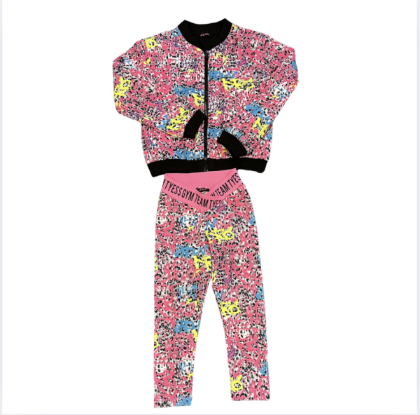 Tyess desenli ceket 6 yaş takım tayt 4 yaş