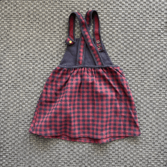 Petit Bateau Bordo Lacivert Elbise 36 ay kırmızı yılbaşı