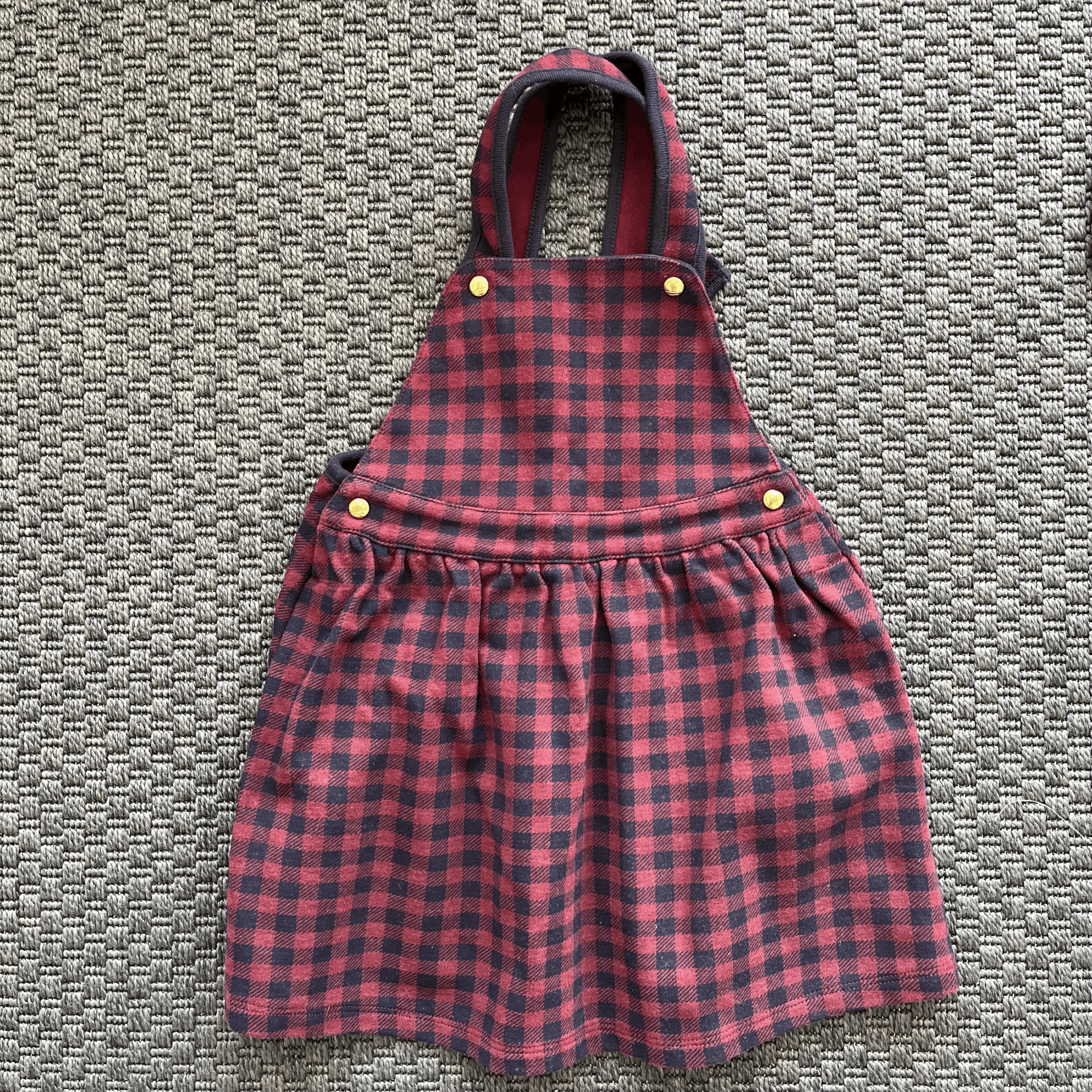 Petit Bateau Bordo Lacivert Elbise 36 ay kırmızı yılbaşı