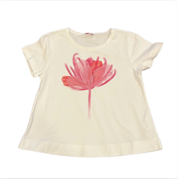 Jacadi Yakası Çiçekli Pembe Hırka 6 yaş / İçindeki Tshirt ü ayrıca alıp takım yapabilirsiniz